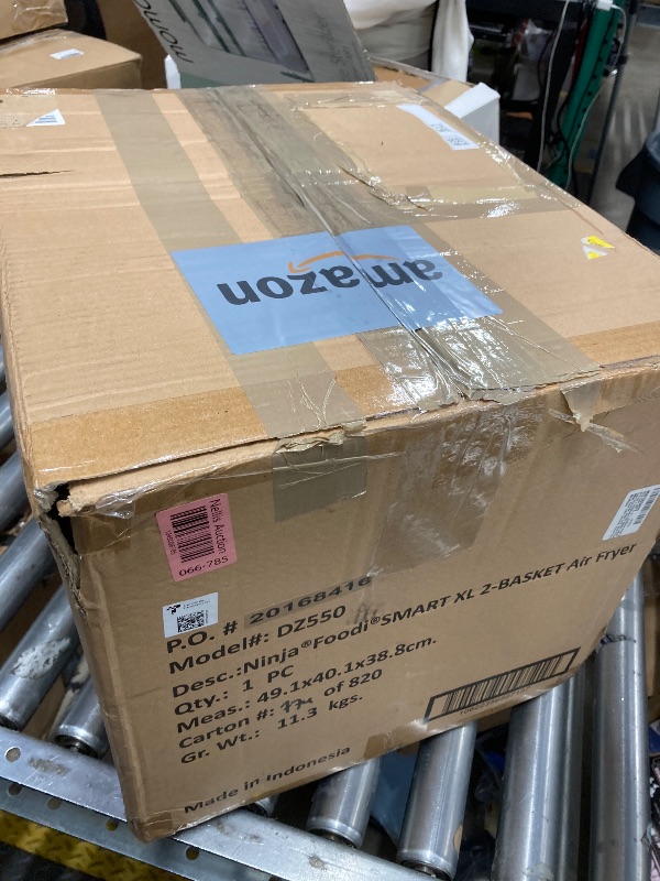 Photo 1 of ***USED***Ninja Foodi 10QT 6-in-1 DualZone Smart XL Air Fryer, 2 Independent 5QT Baskets, Smart Cook Thermometer, Match Cook, Smart Finish, Air Fry, Roast, Bake, Dehydrate, Reheat, Grey, DZ550