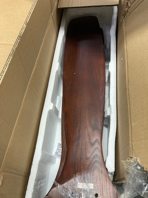 Photo 1 of ***UKNKNOWN IF MISSING PARTS***OPONL Natual Solid Wood Ceiling Fan with Light 52 Inch, Low Profile, Remote Control, Downrod Mount, Noiseless, Reversible, 6CCT, Dimmable, 6 speeds, Timeable, Ceiling Fans with Lights for Living Room