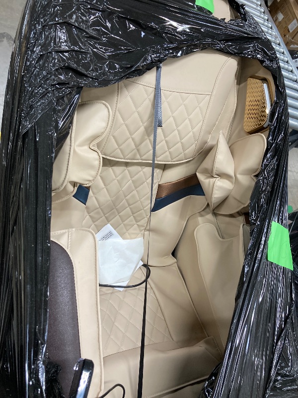 Photo 1 of ***UKNKNOWN IF MISSING PARTS**
Advanabd Massage Chair, Full Body Zero Gravity Shiatsu 4D Recliner with Heated Bluetooth Foot Roller, Beige
