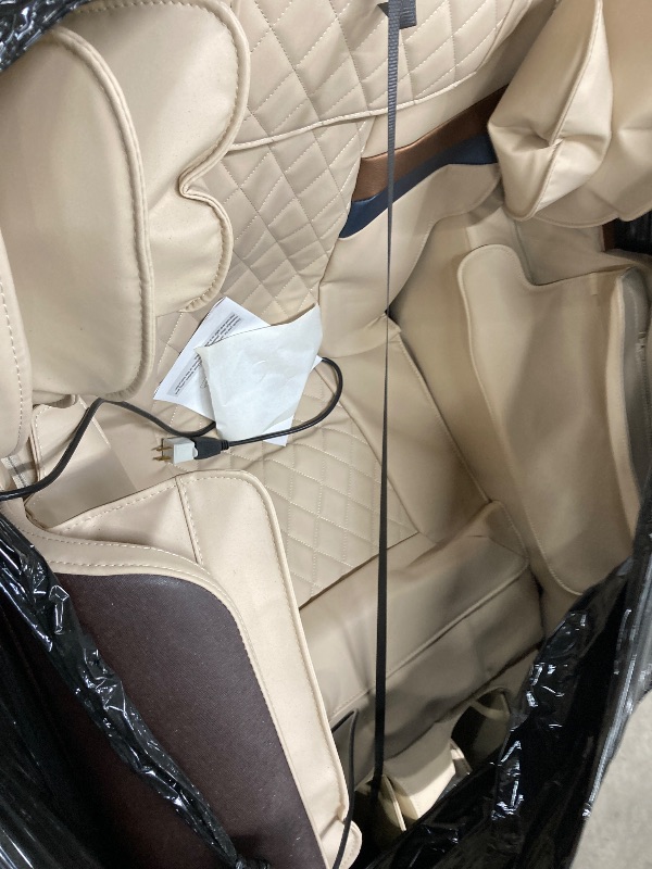 Photo 1 of ***UKNKNOWN IF MISSING PARTS**
Advanabd Massage Chair, Full Body Zero Gravity Shiatsu 4D Recliner with Heated Bluetooth Foot Roller, Beige