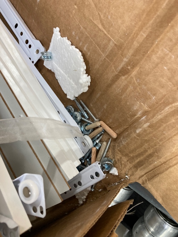 Photo 1 of *** MISSING PARTS ***Homfa 70.9'' Kitchen Pantry Cabinet with Charging Station and LED Light, 3 Drawers Buffet Storage Cabinet with Glass Doors and Adjustable Shelves, White