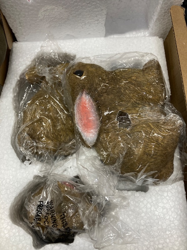 Photo 1 of *** MINOR DAMAGE ****LEGIFO Bunny Decor Yard Decorations Outdoor Set of 3, Bunny Decorations for Home Garden Outdoor Statues, Easter Rabbit Figurines mom Gifts