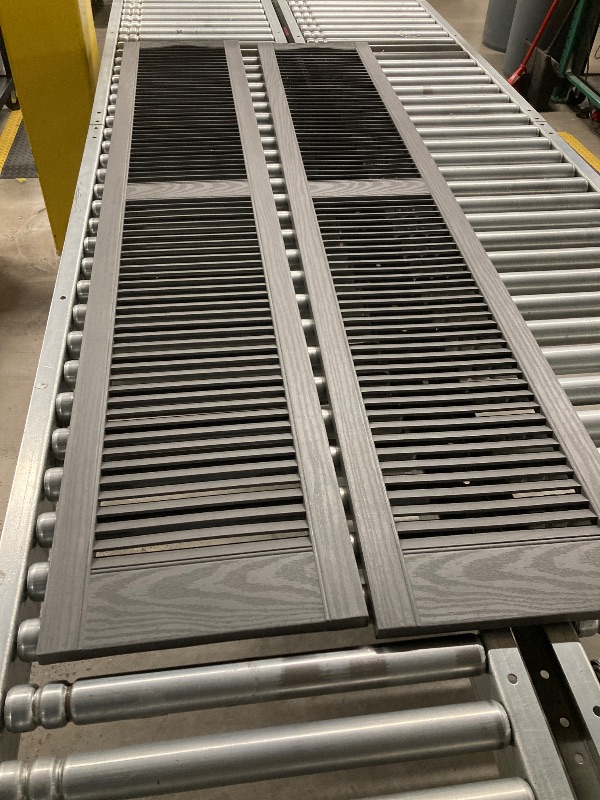 Photo 1 of ****SEE ALL PHOTOS TO VIEW ACTUAL PRODUCT****
Builders Edge 14.75 in. W x 80 in. H Builders Edge, Standard Two Equal Panels, Raised Panel Shutters, Includes Matching Installation Spikes (Per Pair), 018 - Tuxedo Grey