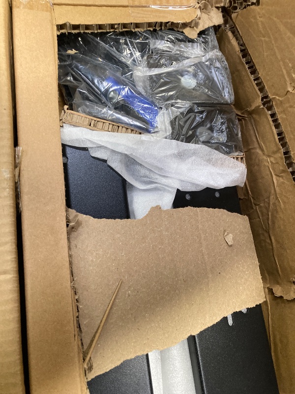 Photo 1 of RIVECO 12U 19” Adjustable Depth Server Rack Support Up to 1700LBS Floor Standing 4 Post Rack with L Rails & Load-Bearing Casters Universal for Network Equipment Black