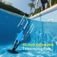 Photo 1 of (2025 New)Efurden Cordless Pool Vacuum, Handheld Pool Vacuum with Running Time up to 60-Minutes for Above Ground Pools, Spas and Hot Tubs,Blue
