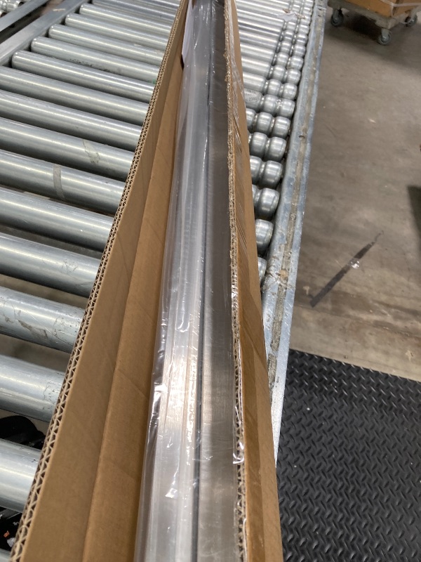 Photo 1 of **MISSING HARDWARE**Muzata 10Ft Pre-drilled Stair Handrail 1"x2" Rectangular Brushed Wall Mounted Handrail Stainless Steel Safety Hand Rail Indoor Outdoor Stair Hand Railing Wood Concrete Brick Wall HK28 SL4