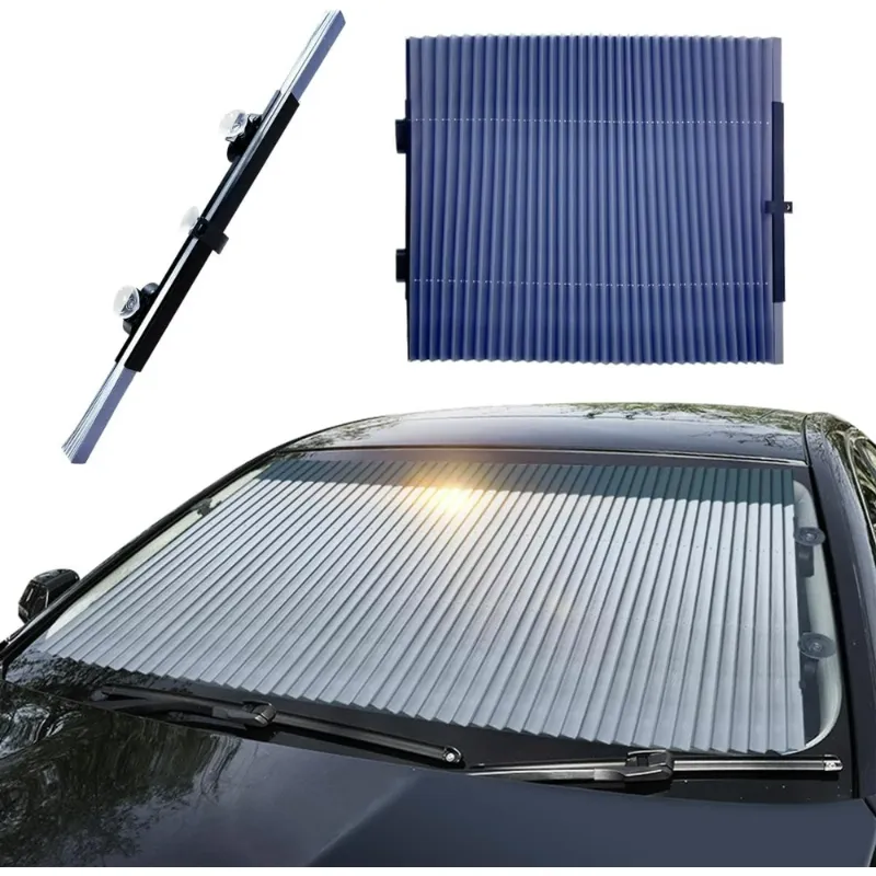 Photo 1 of ***(PART ONLY -MISSING PIECE-SELLING AS PART ONLY)*** 
Retractable Windshield Sun Shade for Car, Large Sun Visor Protector Blocks UV Rays to Keep Your Vehicle Cool, Auto Sunshade With Suction Cups Fits Front Window of Various Models, 25.59"×62.99"