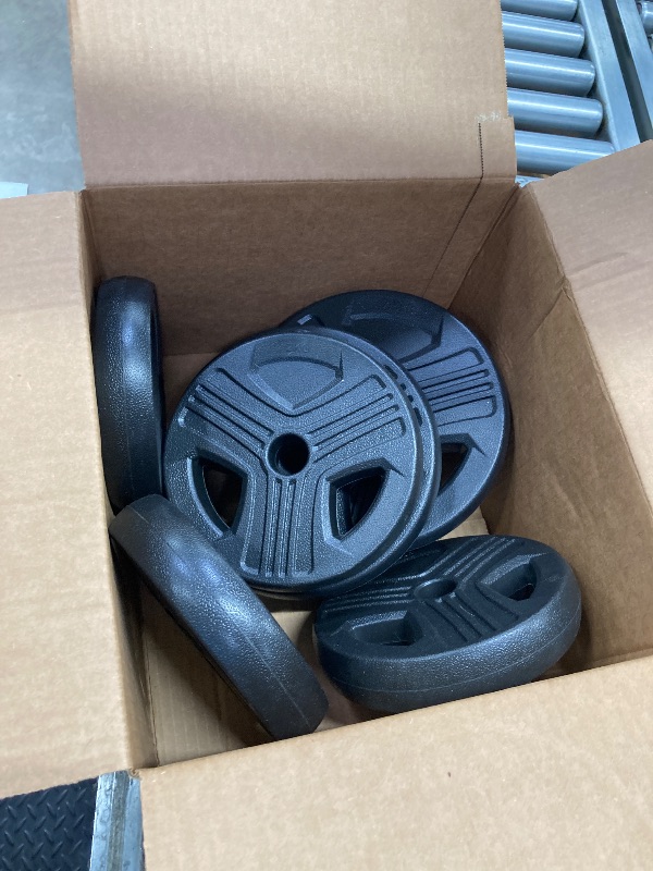Photo 1 of **MISSING PARTS/ONLY 1- 7.5, 1 -6.5, 3- 4.5 AND ONE 1.5 WEIGHT***Adjustable Dumbbells, 55lbs Free Weight Set with Connector, 4 in1 Dumbbells Set as Barbell, Kettlebells, Push up Stand, Fitness Exercises for Home Gym Suitable Men/Women
