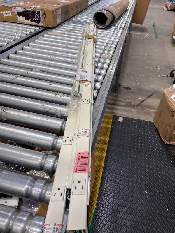 Photo 1 of ***5 PACK*** Legrand Wiremold V20GB506 Plugmold 2000 Series 5 Foot Hardwired Power Strip with 10 Outlets, Ivory