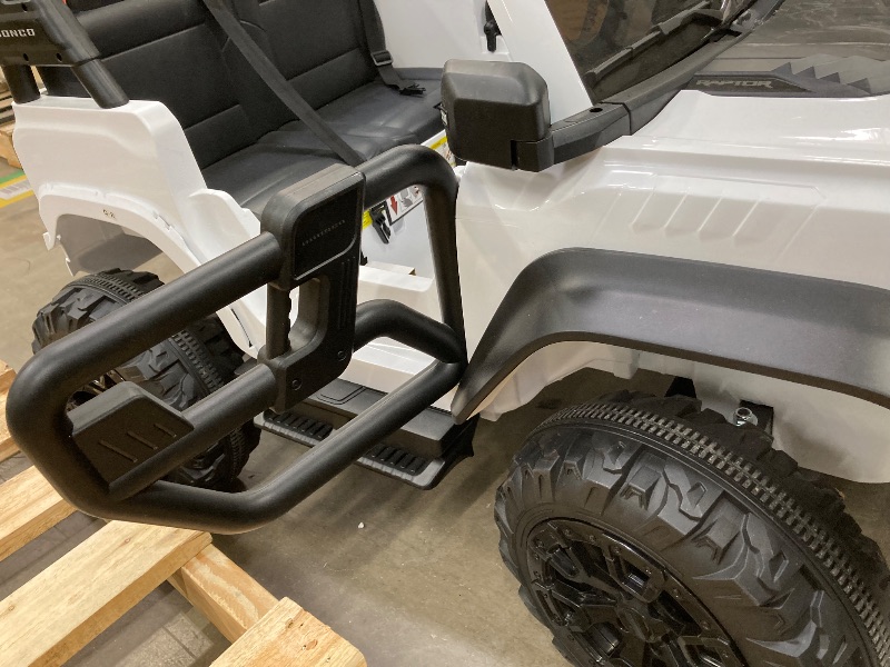 Photo 1 of ***I don't know if it works*** ENYOPRO 24V Ride On Toys for Big Kids, Licensed Ford Bronco Raptor 2-Seater Electric Car w/Remote Control, 21" Spacious Seat, 2x90W Powerful Motor, Spring Suspension, Bluetooth Music, 3 Speed - White