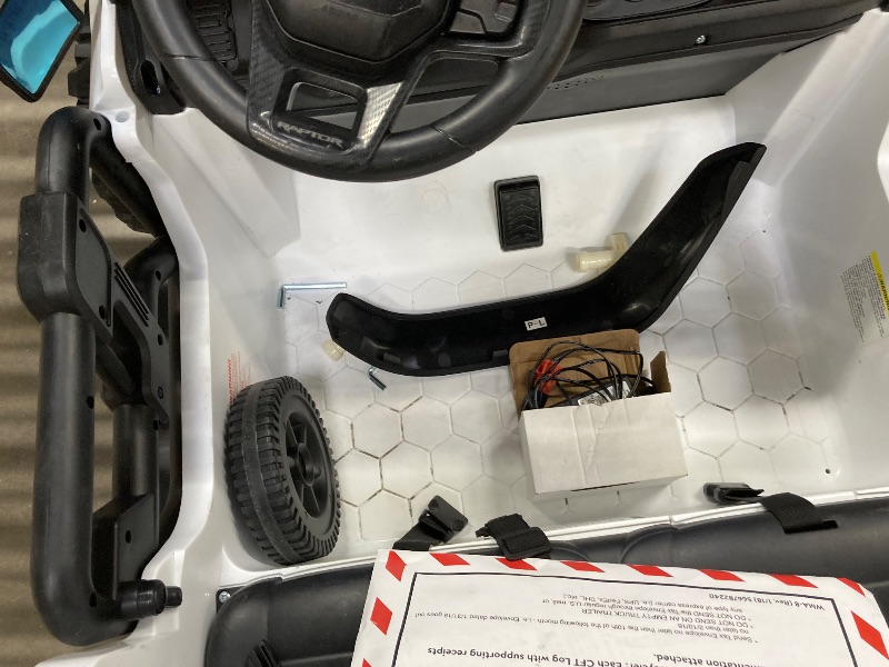 Photo 1 of ***I don't know if it works*** ENYOPRO 24V Ride On Toys for Big Kids, Licensed Ford Bronco Raptor 2-Seater Electric Car w/Remote Control, 21" Spacious Seat, 2x90W Powerful Motor, Spring Suspension, Bluetooth Music, 3 Speed - White