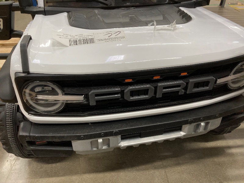 Photo 1 of ***I don't know if it works*** ENYOPRO 24V Ride On Toys for Big Kids, Licensed Ford Bronco Raptor 2-Seater Electric Car w/Remote Control, 21" Spacious Seat, 2x90W Powerful Motor, Spring Suspension, Bluetooth Music, 3 Speed - White