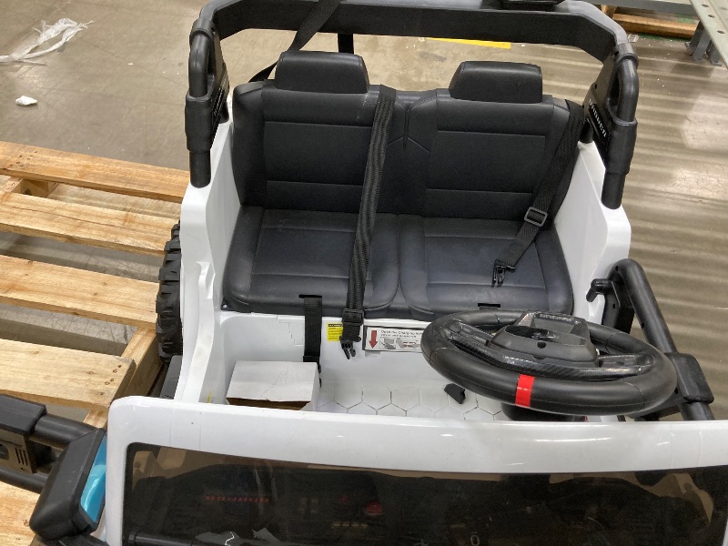 Photo 1 of ***I don't know if it works*** ENYOPRO 24V Ride On Toys for Big Kids, Licensed Ford Bronco Raptor 2-Seater Electric Car w/Remote Control, 21" Spacious Seat, 2x90W Powerful Motor, Spring Suspension, Bluetooth Music, 3 Speed - White
