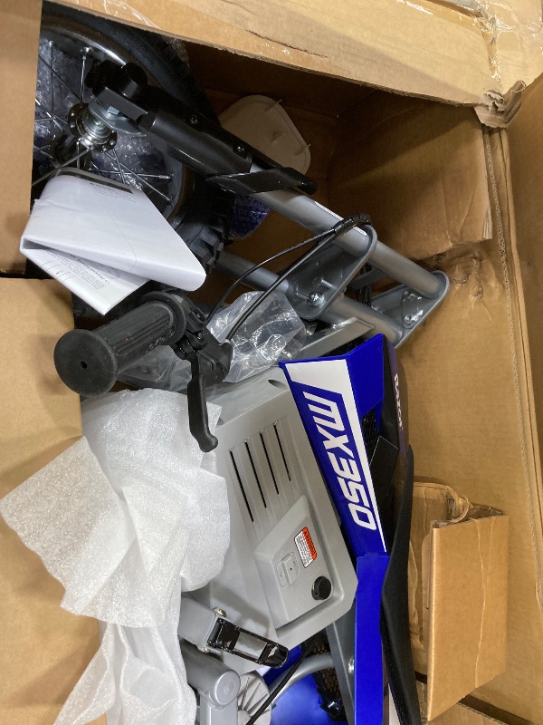 Photo 1 of ***I DON'T KNOW IF IT WORKS OR IS MISSING PARTS*** Razor MX350 Dirt Rocket Electric Motocross Bike, Blue, 10-12 inches