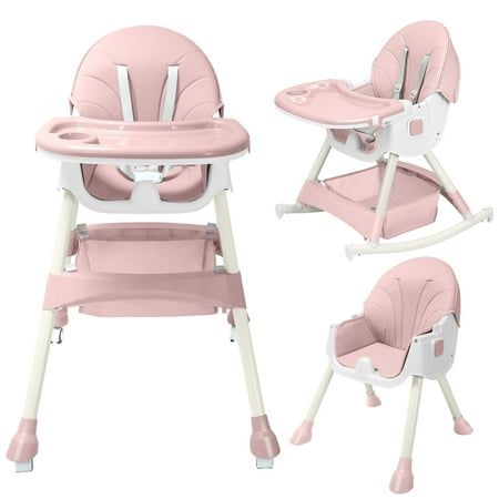 Photo 1 of ***I DON'T KNOW IF IT'S MISSING PARTS*** HARPPA 4-in-1 Convertible High Chair for Babies and Toddlers Pink
