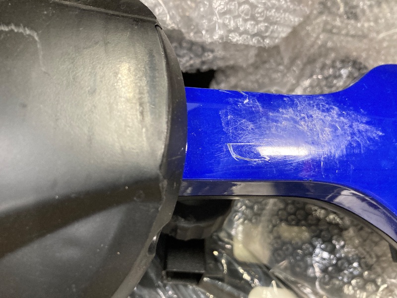 Photo 1 of ***I DON'T KNOW IF IT WORKS, I DON'T KNOW IF IT MISSES PARTS*** SACVON 4 Wheels Mobility Scooter with Cane Holder for Seniors, Electric Folding Wheelchair Device for Travel, Blue
