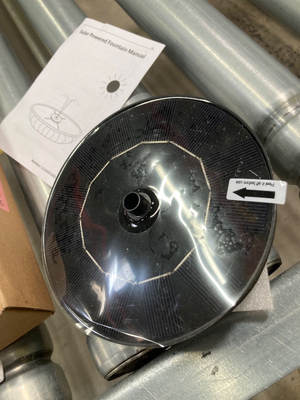 Photo 1 of ***(PARTS ONLY -MISSING PIECES)*** AUTGA Solar Fountain, Floating Solar Powered Water Fountain Pump for Bird Bath, Garden, Pond, Pool, Outdoor (1W)