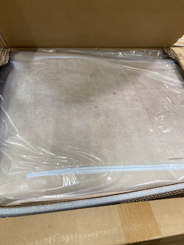 Photo 1 of ***I DON'T KNOW IF IT WORKS*** TUKAKA Big and Tall Fabric Computer Chair,Full Stainless Steel Comfy Ergonomic Office Chair with Footrest, Cute Chenille Fabric High Back Reclining C Hair with Spring Cushion,Lumbar Support(Beige)