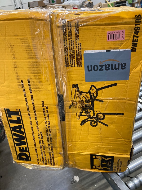 Photo 1 of ***I DON'T KNOW IF IT WORKS, I DON'T KNOW IF ANY PARTS ARE MISSING** DEWALT 10-Inch Table Saw with Rolling Stand, 32-1/2-Inch Rip Capacity (DWE7491RS)