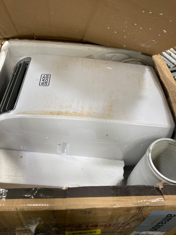 Photo 1 of ***I DON'T KNOW IF IT WORKS, I DON'T KNOW IF ANY PARTS ARE MISSING*** BLACK+DECKER Smart Portable Air Conditioner, 14,000 BTU (10,200 BTU SACC) for Rooms up to 700 Sq. Ft., Smart Portable AC with Follow Me Remote and Window Kit, BPACT14WT, White