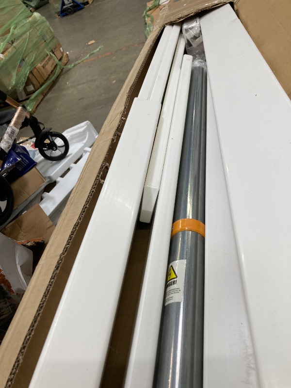 Photo 1 of ***I DON'T KNOW IF IT WORKS, I DON'T KNOW IF ANY PARTS ARE MISSING*** 3ft H x 6ft W (1 Panel + 1 Post) No Dig Zippity Newport Fence Kit, White Vinyl Picket Fence, Easy Install Outdoor Fence for Backyard or Patio, DIY Decorative Fencing, ZP19002