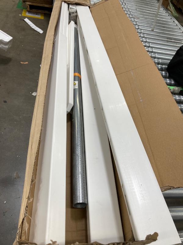 Photo 1 of ***I DON'T KNOW IF IT WORKS, I DON'T KNOW IF ANY PARTS ARE MISSING*** 3ft H x 6ft W (1 Panel + 1 Post) No Dig Zippity Newport Fence Kit, White Vinyl Picket Fence, Easy Install Outdoor Fence for Backyard or Patio, DIY Decorative Fencing, ZP19002