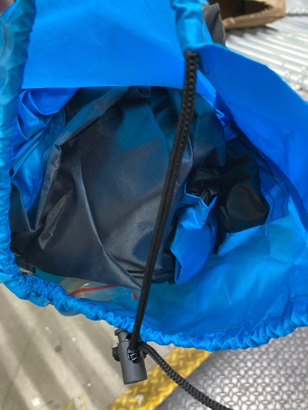 Photo 1 of .***, I DON'T KNOW IF ANY PARTS ARE MISSING***WhiteFang XL Pop Up Beach Tent Sun Shade Shelter for 3-4 Person with Blackout Shelter, UV Protection, Extendable Floor with 3 Ventilating Windows Plus Carrying Bag, Stakes, and Guy Lines (Solid Blue)
