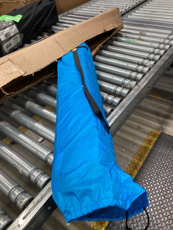 Photo 1 of .***, I DON'T KNOW IF ANY PARTS ARE MISSING***WhiteFang XL Pop Up Beach Tent Sun Shade Shelter for 3-4 Person with Blackout Shelter, UV Protection, Extendable Floor with 3 Ventilating Windows Plus Carrying Bag, Stakes, and Guy Lines (Solid Blue)