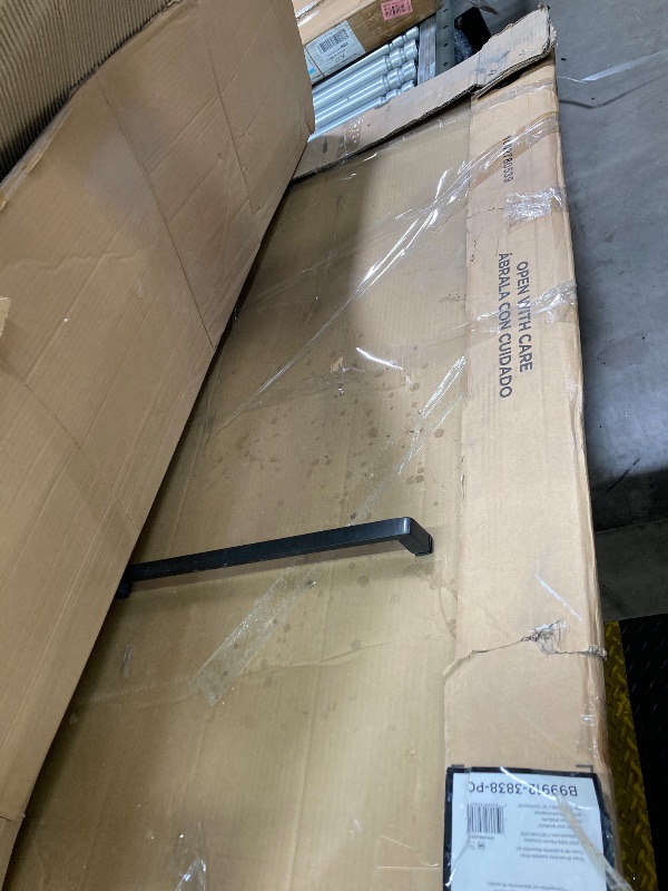 Photo 1 of ***I DON'T KNOW IF IT WORKS, I DON'T KNOW IF ANY PARTS ARE MISSING*** 56-60''W×72''H Double Sliding Shower Door, Glass Bathroom Door, 1/4''(6mm) Tempered Glass, Adjustable Width, Stainless Steel Hardware, Matte Black
