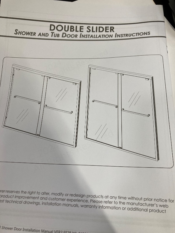 Photo 1 of ***I DON'T KNOW IF ANY PARTS ARE MISSING** Double slider shower and tub door