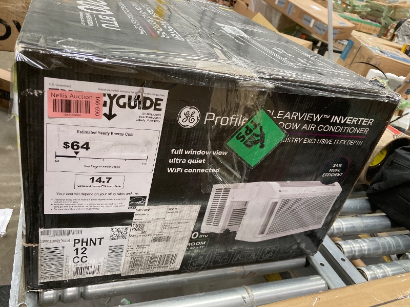 Photo 1 of ***I DON'T KNOW IF IT WORKS, I DON'T KNOW IF ANY PARTS ARE MISSING*** GE Profile ClearView Inverter Window Air Conditioner Unit, 12,200 BTU, Energy Efficient Cooling up to 550 sq ft., Ultra Quiet, SMART Home Capable, Includes Remote, White