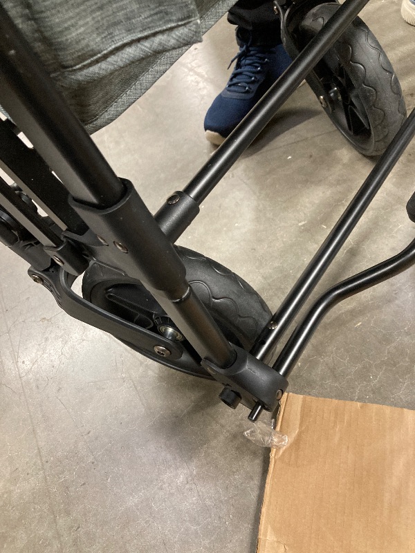 Photo 1 of ***I don't know if it works, I don't know if there are missing parts*** SACVON Toddler Stroller Wagon for 4 Kids with Cooler Bag,Parent Organizer,5-Point Harnesses,Black
