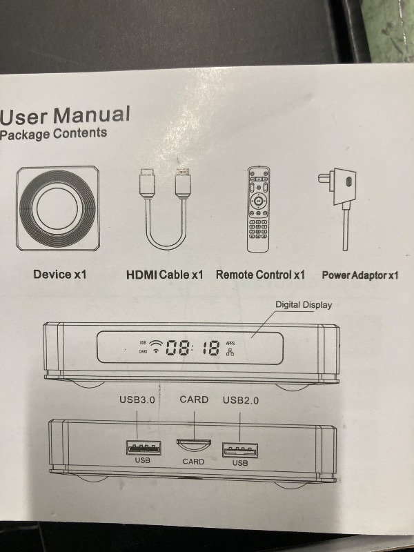 Photo 1 of ***(MISSING PARTS - SELLING AS PARTS ONLY*** 
Amlogic S905X4 Android 11.0 X96 X4 4GB RAM 64GB ROM Dual-WiFi 2.4GHz/5GHz BT Quad Core 64 Bits 3D/8K 1000M