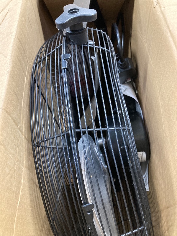 Photo 1 of ***(PARTS ONLY-BLADE BENT, -SELLING AS PARTS ONLY)*** 
iLiving Wall Mounted/Floor Stand Variable 20 Inches Speed Indoor/Outdoor Fan, Industrial grade for Patio, Greenhouse, Garage, Workshop, and Loading Dock, 4650 CFM, Black