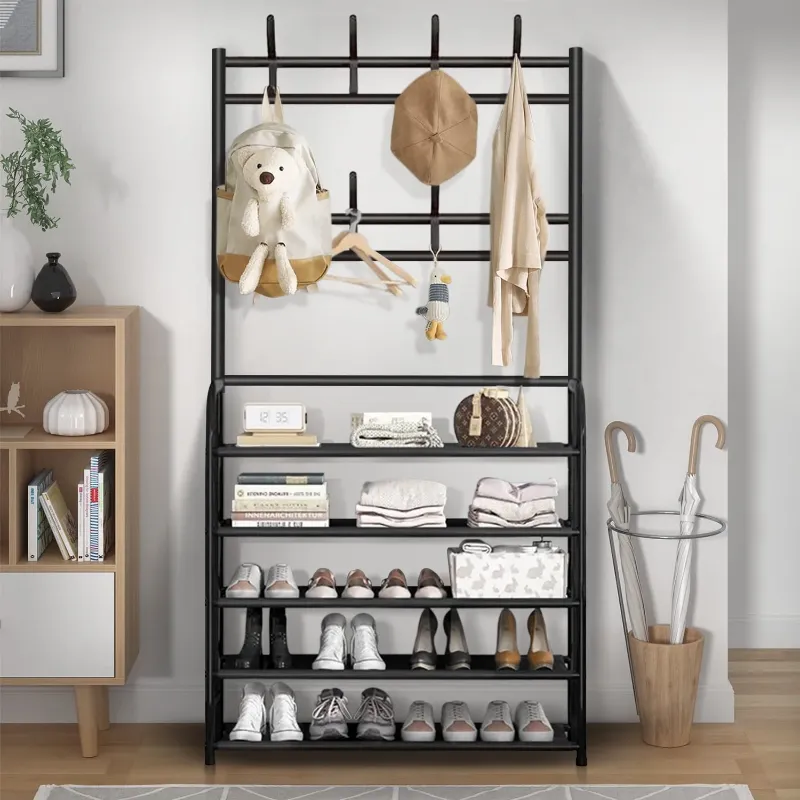 Photo 1 of ***PARTS ONLY***
Brochao 5-Tier Dust-Proof Freestanding Shoe Rack, Black
