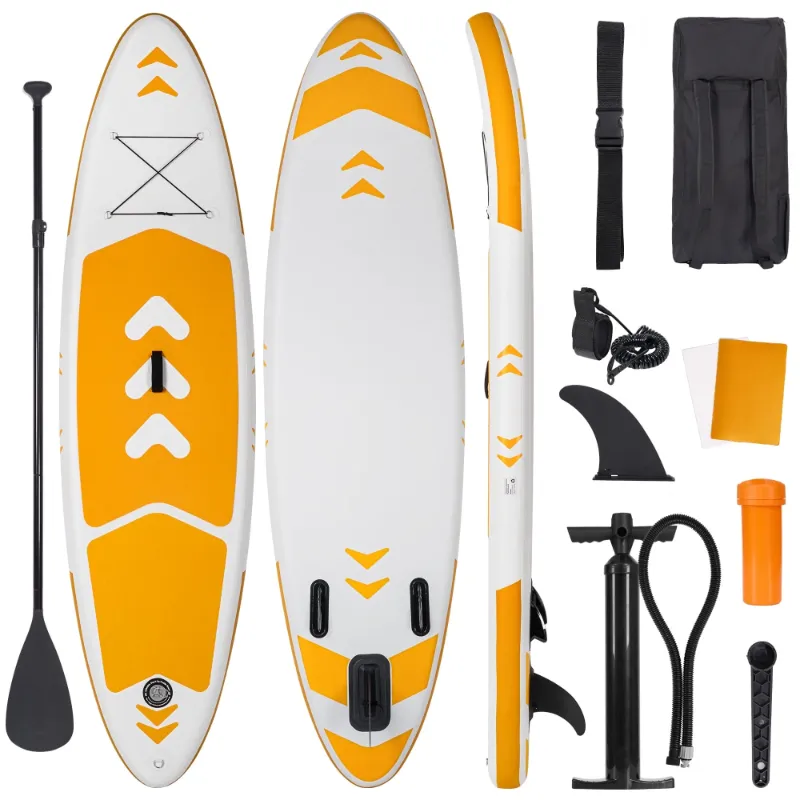 Photo 1 of 
Naipo 120"x30"x6" Inflatable Paddle Board Stand Up Paddle Board SUP Board Ultra-Light (17LBS) For Summer Surfing, Orange
