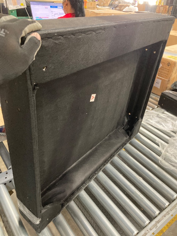 Photo 1 of **SEE NOTE**
Cloud Sofa Ottoman only, Modern Sectional Couch, for Living Room Bedroom and Apartment, Comfy Double Layer Upholstered Seat Cushion, Breathable Chenille Fabric, Black