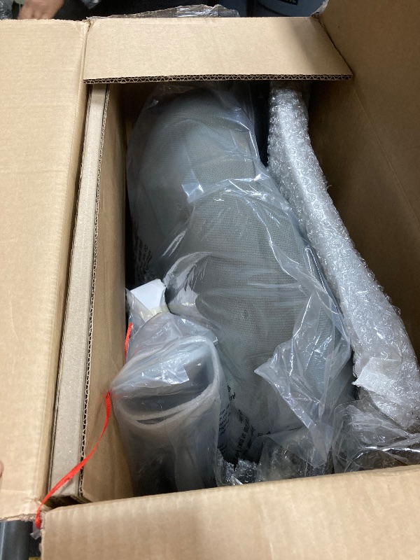 Photo 1 of ***MISSING PARTS/NO MAIN POST OR FOOTREST**DUMOS Drafting Chair - Ergonomic Tall Office for Standing Desk, Counter with Height Adjustable and Comfortable Lumbar Support, Fixed Armrests, Grey