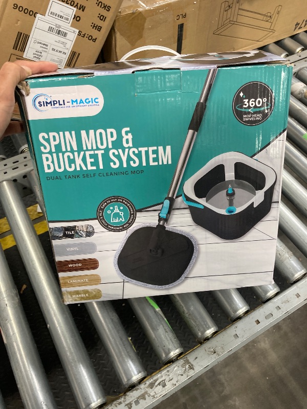Photo 1 of 
SIMPLI-MAGIC 360° Square Spin Mop and Bucket System