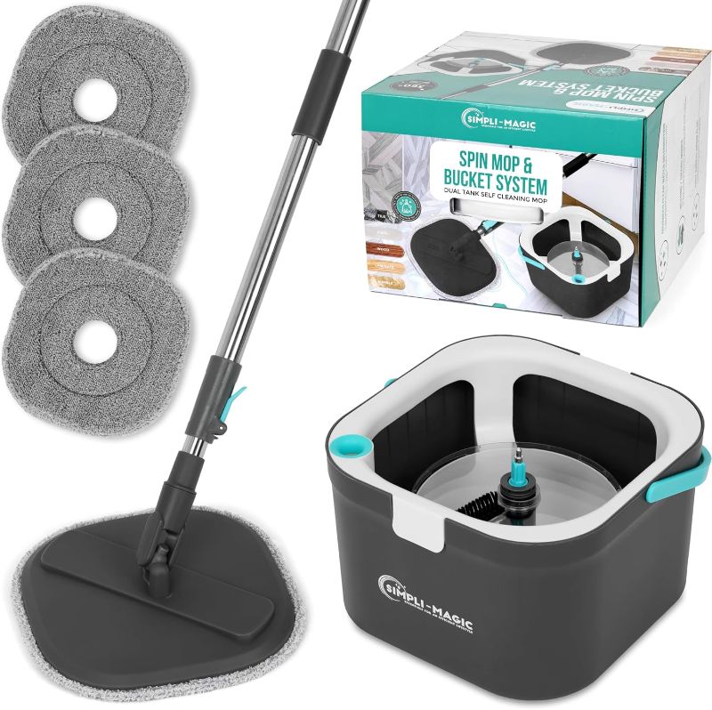 Photo 1 of 
SIMPLI-MAGIC 360° Square Spin Mop and Bucket System