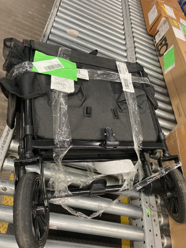Photo 1 of ***(MISSING 2 WHEELS, SELLING AS PARTS ONLY)*** 
SACVON All-Terrain Stroller Wagon for Toddlers with Canopy, Parent Organizer, Adjustable Handlebar, 2 Cup Holders  ***(NOT IN BOX)***