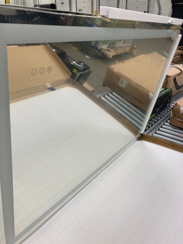 Photo 1 of 
Amorho LED Bathroom Mirror  with Front and Backlit, Stepless Dimmable Wall Mirrors with Anti-Fog, Shatter-Proof 53 x 38 size box