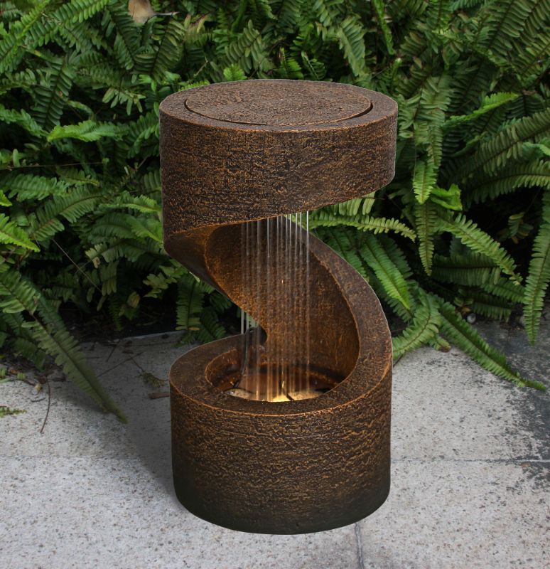 Photo 1 of **LIGHT DOES NOT WORK**Hi-Line Gift Ltd 79554-F 14 Wodden Fountain with LED