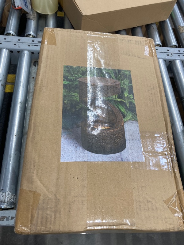 Photo 1 of **LIGHT DOES NOT WORK**Hi-Line Gift Ltd 79554-F 14 Wodden Fountain with LED
