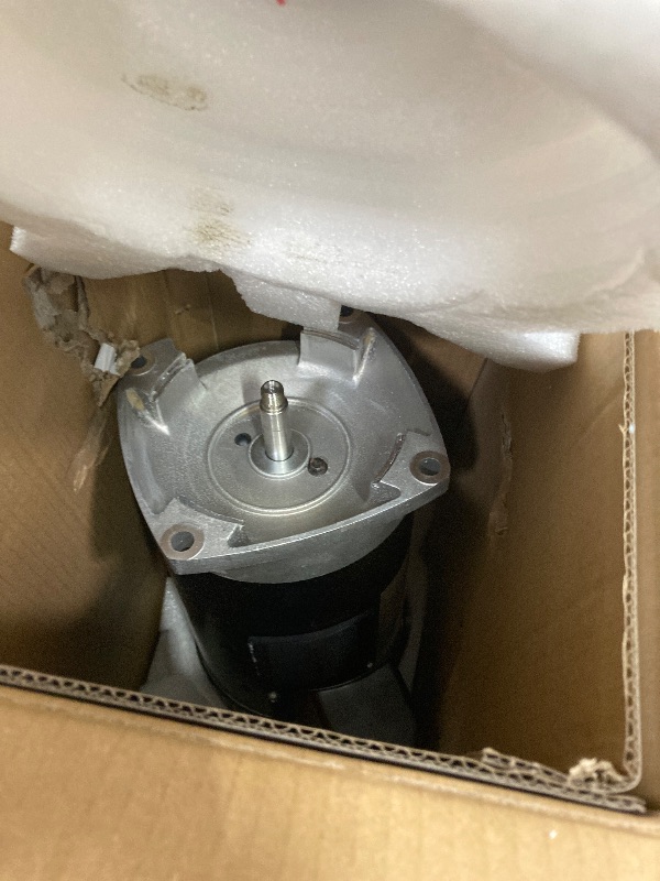Photo 1 of  1 HP, 3450 RPM, 1 Speed, 230/115 Volts, 6.6/13.2 Amps, 1.25 Service Factor, 56Y Frame, PSC, ODP Enclosure, Square Flange Pool Motor
