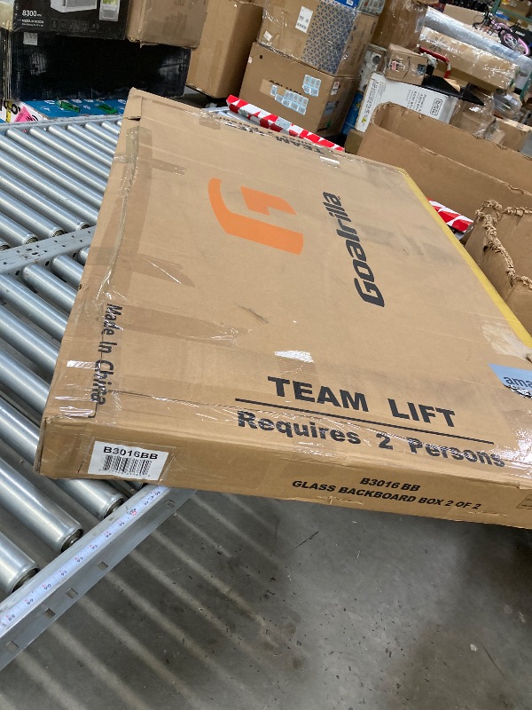 Photo 1 of ***(BOX 2 OF 2 -MISSING BOX 1 OF 2 - PART ONLY-SELLING AS IS)***
Goalrilla glass backboard b3016bb.