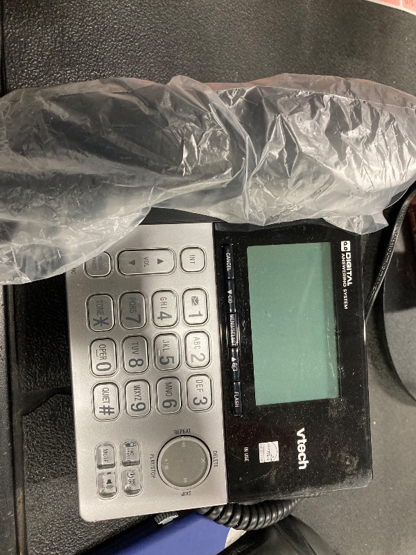Photo 1 of ****ONLY PHOTO REFERENCE***VTech VG208 DECT 6.0 Corded/Cordless Phone for Home with Answering Machine, Call Blocking, Caller ID, Large Backlit Display, Duplex Speakerphone, Intercom, Line-Power(Silver/Black)