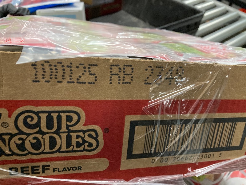 Photo 1 of  BB 10/01/25*** 2 PACK OF 12***  12Nissin Cup Noodles Soup, Beef Flavor, Microwaveable Paper Cups, Instant Ramen, 2.25 Ounce (2Pack of 12)