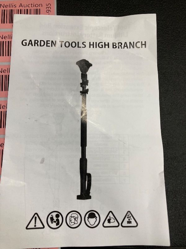 Photo 1 of ***PHOTO REFERENCE***MyesGale Retractable Power Tool Extension Pole, 4.9ft-5.9ft retractable extension pole for chain saws, compatible with various interface power tools, for garden patio yard.