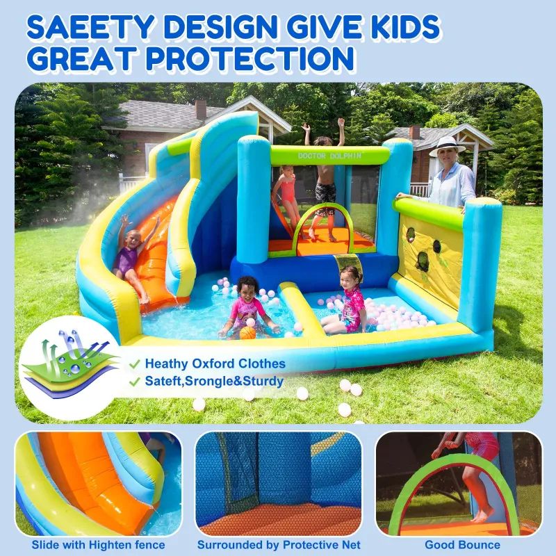 Photo 1 of 
Hero image 0 of GVDV 12FT Inflatable Bounce House with Water Slide, Ball Shooting, Climbing Wall, Splash Pool & 450W Air Blower for Kids Outdoor Fun, 0 of 9





GVDV
GVDV 12FT Inflatable Bounce House with Water Slide, Ball Shooting, Climbing Wall, Splas
